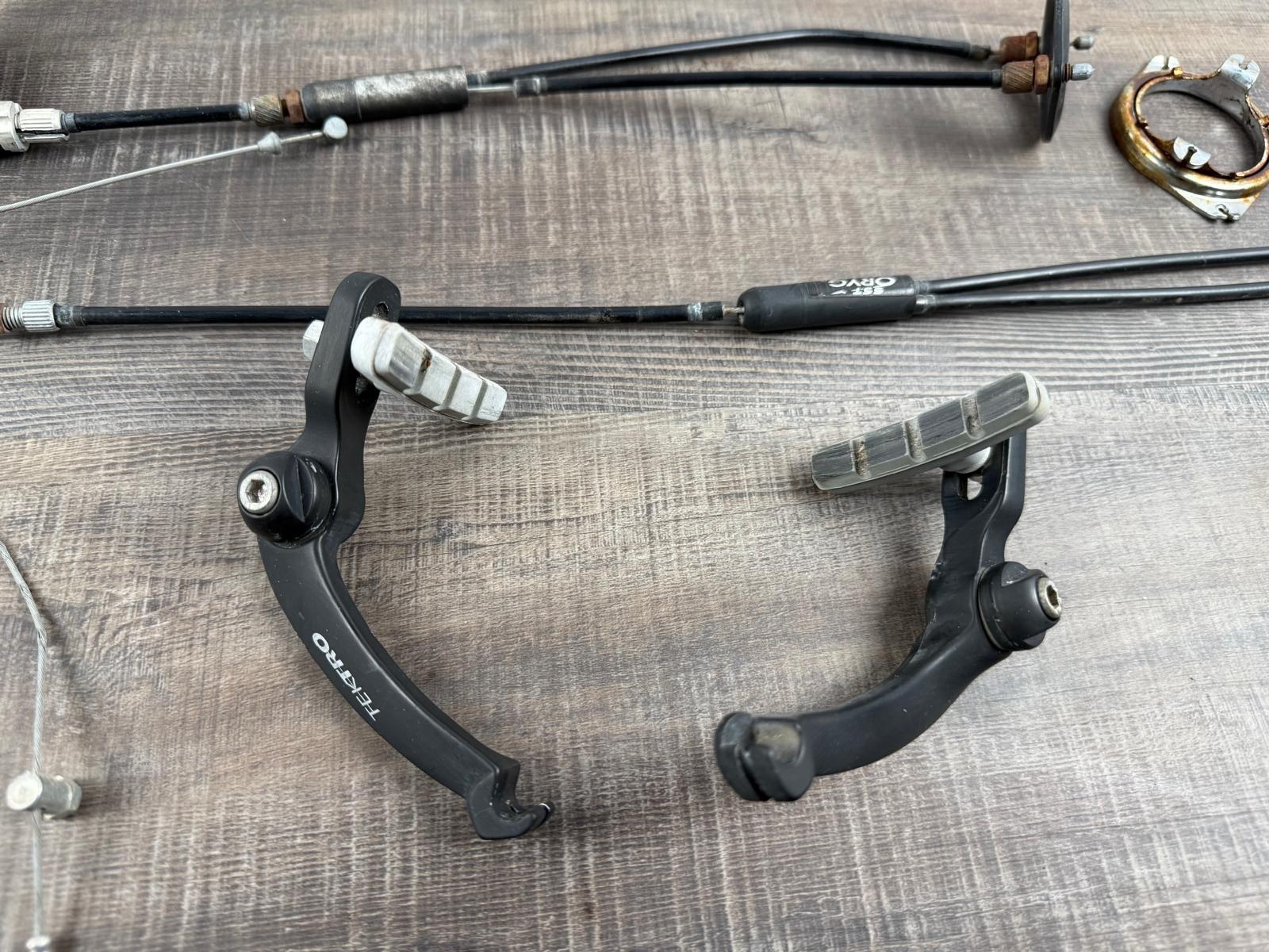 Vintage Rotor System 25.4mm Cables Set BMX Old School w/ Caliper & Lever Brake