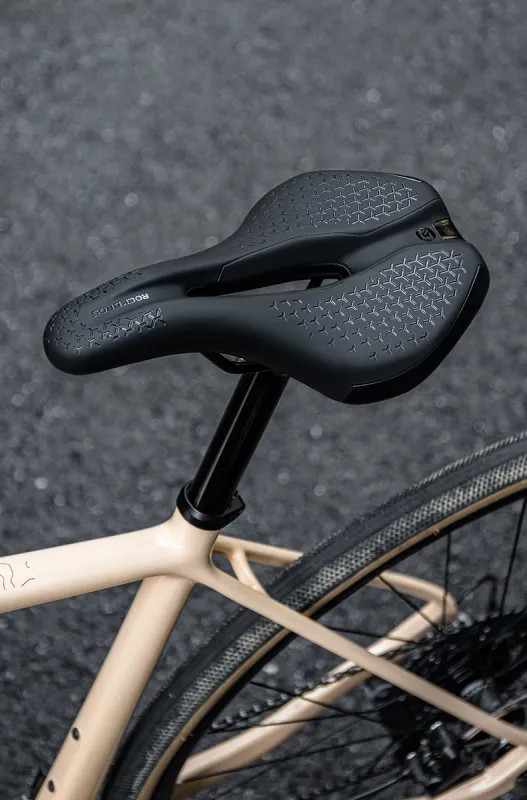 Bicycle Seat Saddle MTB Road Bike Breathable Shockproof Non-Slip Leather Cushion