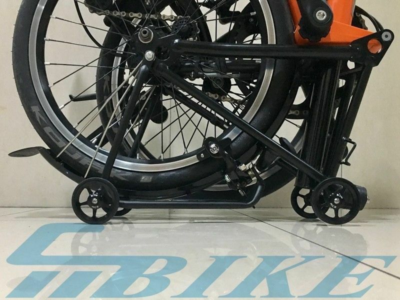 Aolly Rear Rack / EZ Easy wheels for Brompton Bicycle