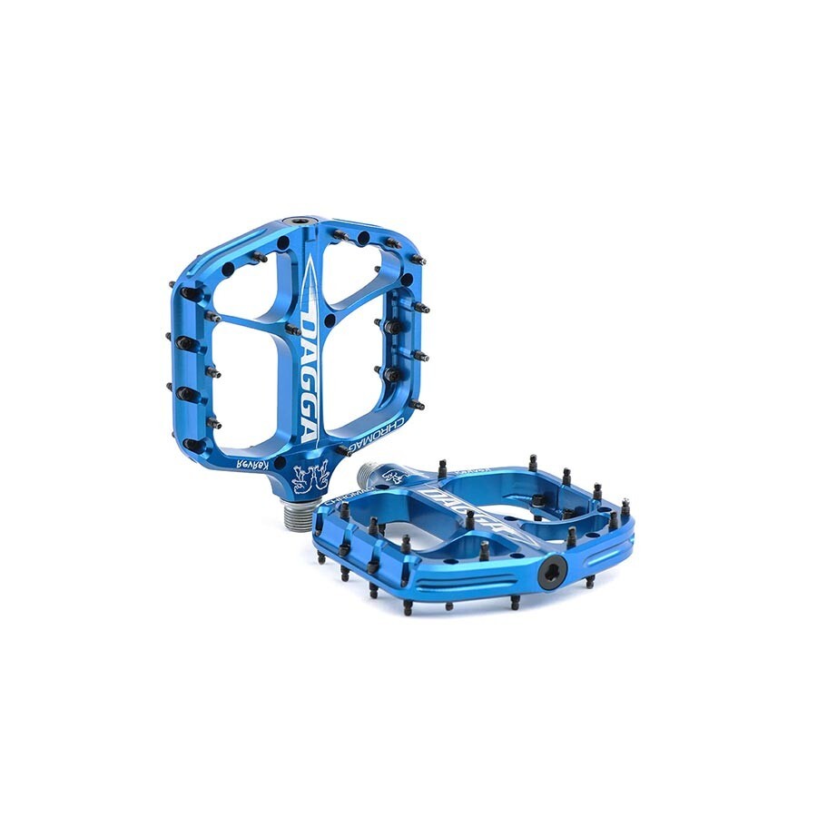 Chromag Dagga Platform MTB Mountain Bike Pedals Blue