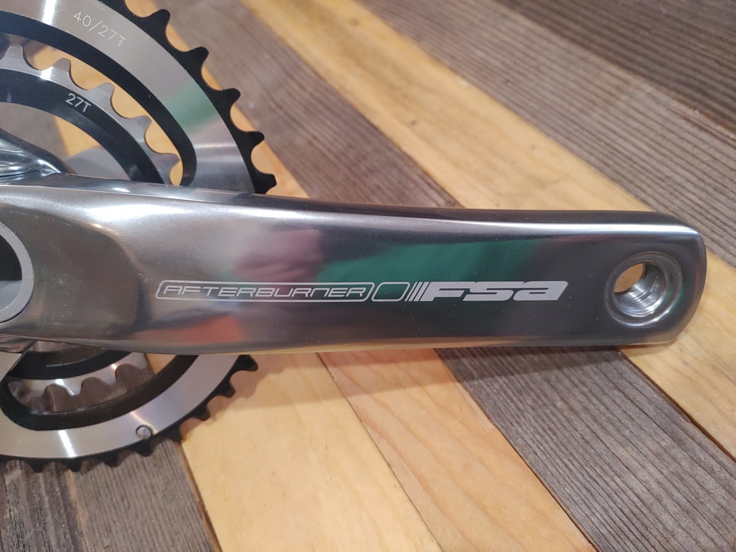 NOS FSA Afterburner Crankset 175 mm BB30 27/40T BCD 86 Hollow Forged Aluminum