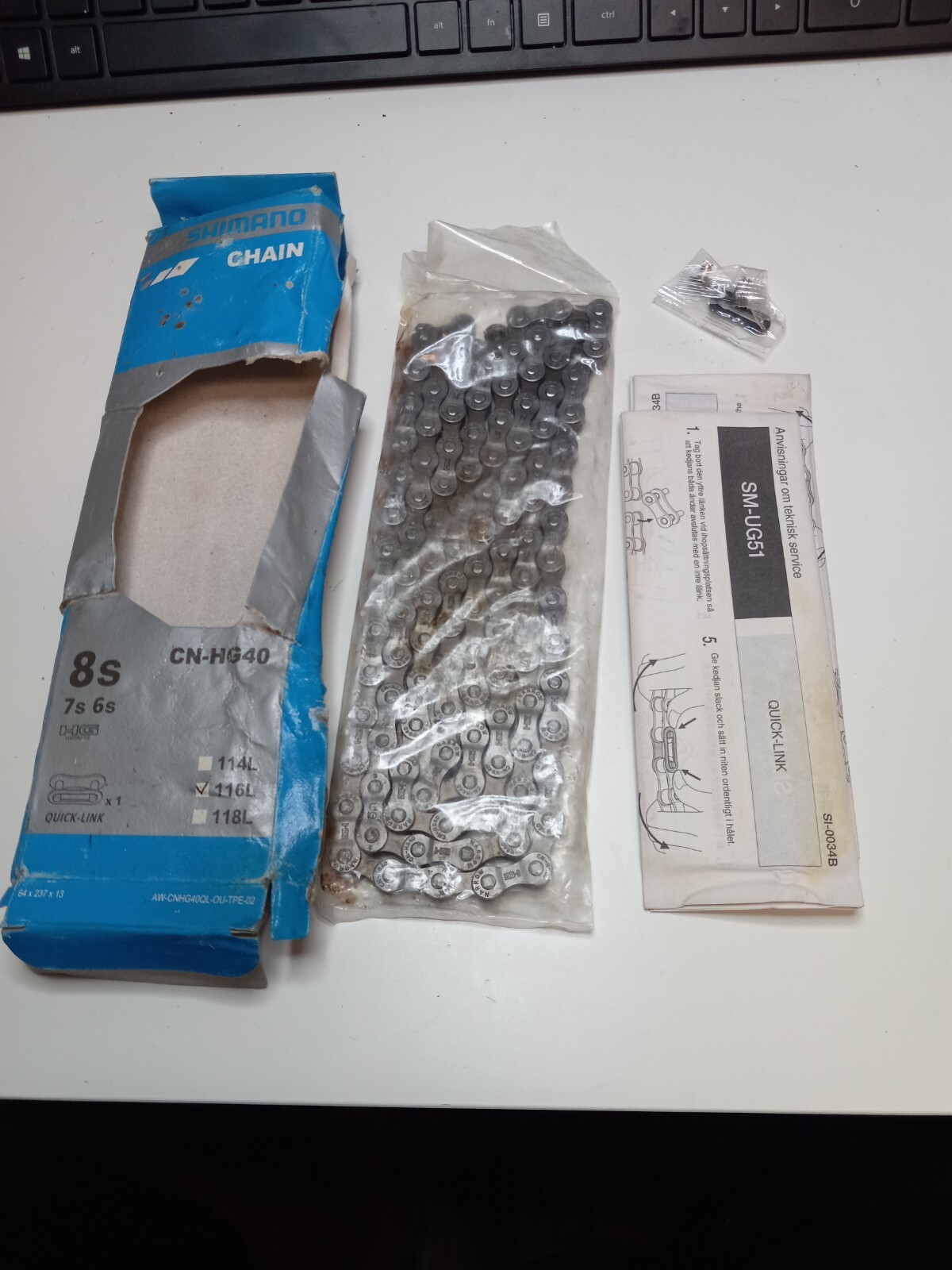 Shimano Chain CN-HG40 6/7/8 Speed Chain Bicycle 116L Quick Link