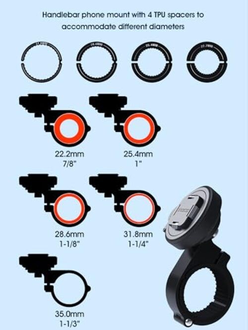 Bike/Motorcycle Phone Mount – SE – Standard [SE] Handlebar Mount – Series Q