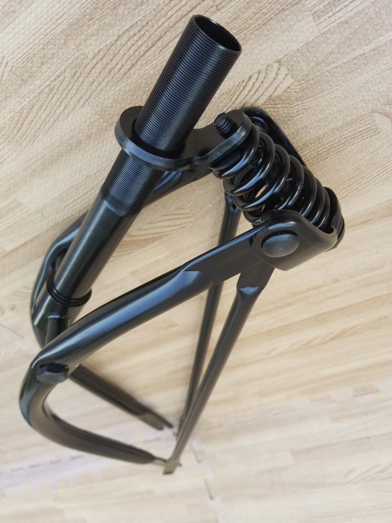 26″ Black Bent Springer Fork Bicycle,Bike Cruiser,Chopper Lowrider