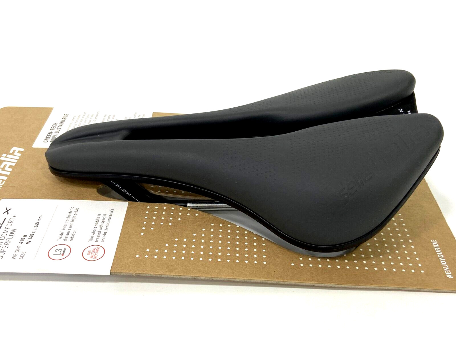 Selle Italia Model-X Comfort Plus Superflow 145x245mm Alloy Rail Saddle (Grey)