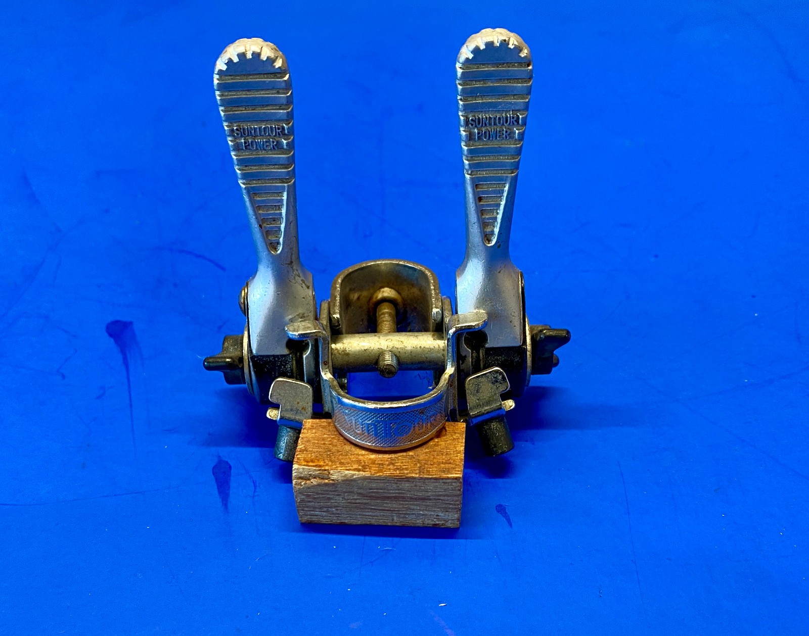 Vintage SunTour POWER SHIFTER Ratcheting Downtube Shifter Set Bicycle