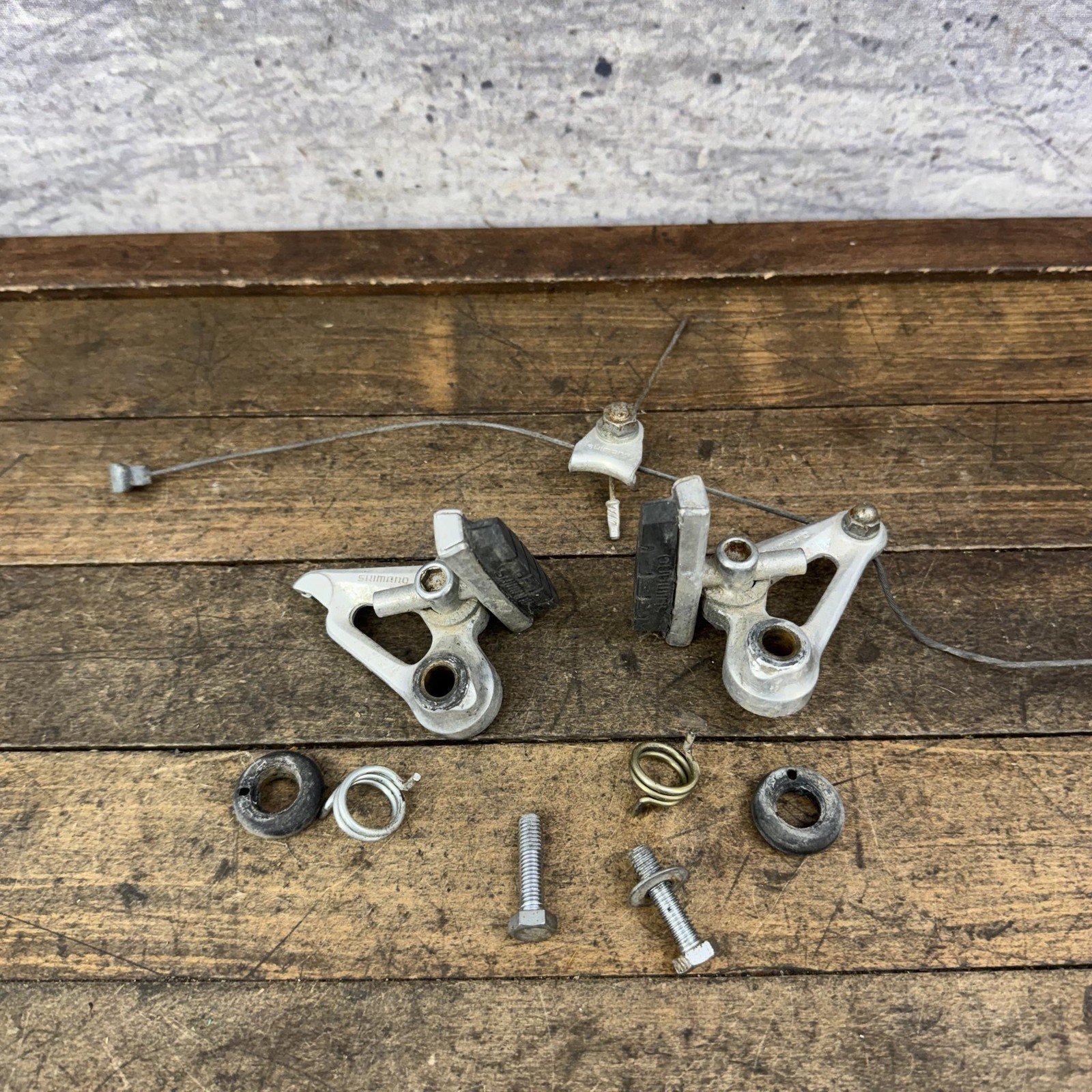 Vintage Shimano BR-AT50 Cantilever Brake Silver Single 80s MTB Cafe Japan