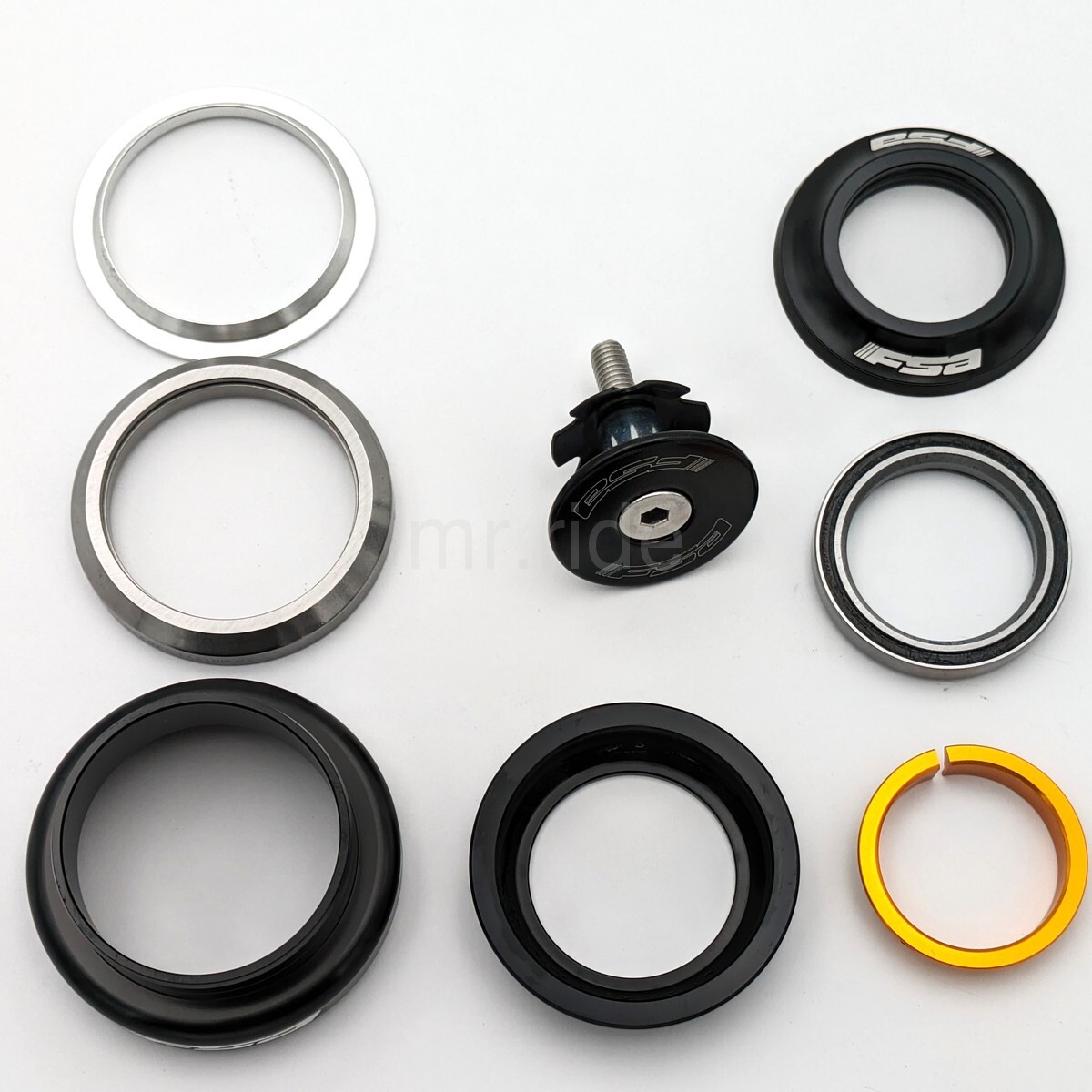 FSA Orbit ITA Tapered Headset No.9M/CUP/CC/12B/44-A, 1-1/8″ to 1.5″, OD 50mm