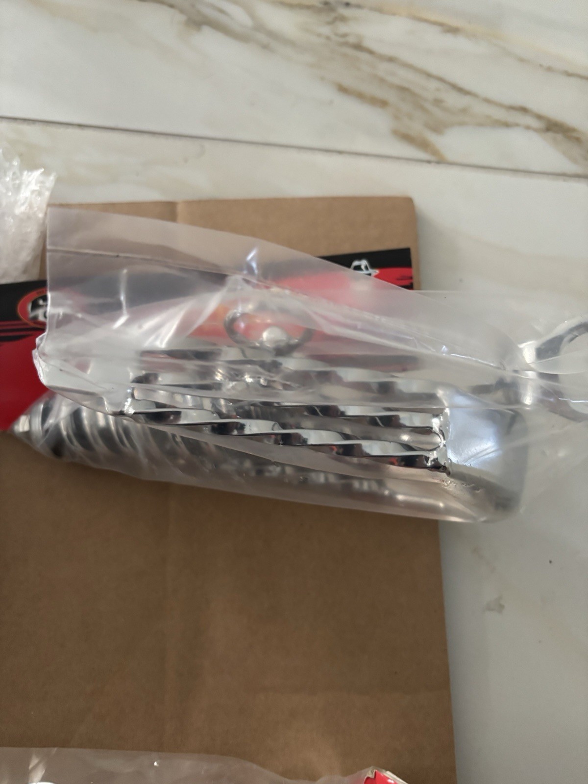 Lowrider Bike Springer Fork Slammer – Triple Square Twisted Crown Chrome.
