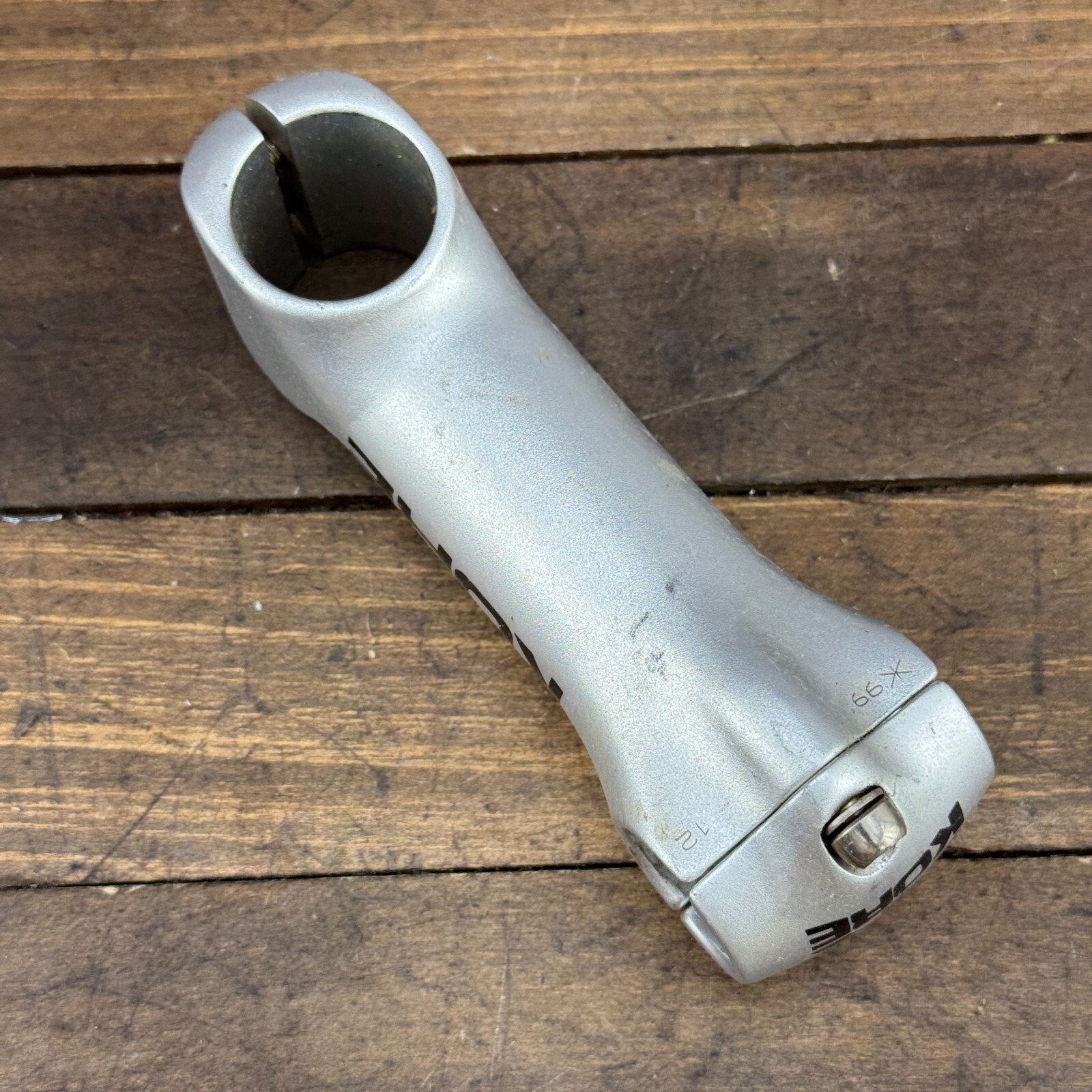 Vintage KORE Stem 1 1/8 Threadless 100 mm Mountain 2000s MTB 3 Bolt Silver A3