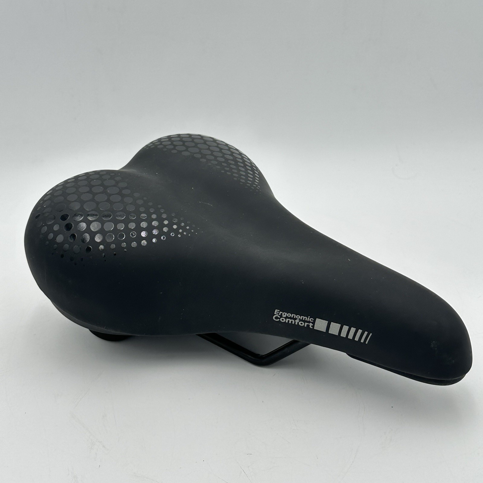 Delta Comfort Memory Foam Saddle – Shock-Absorbing, Steel Rails, Black