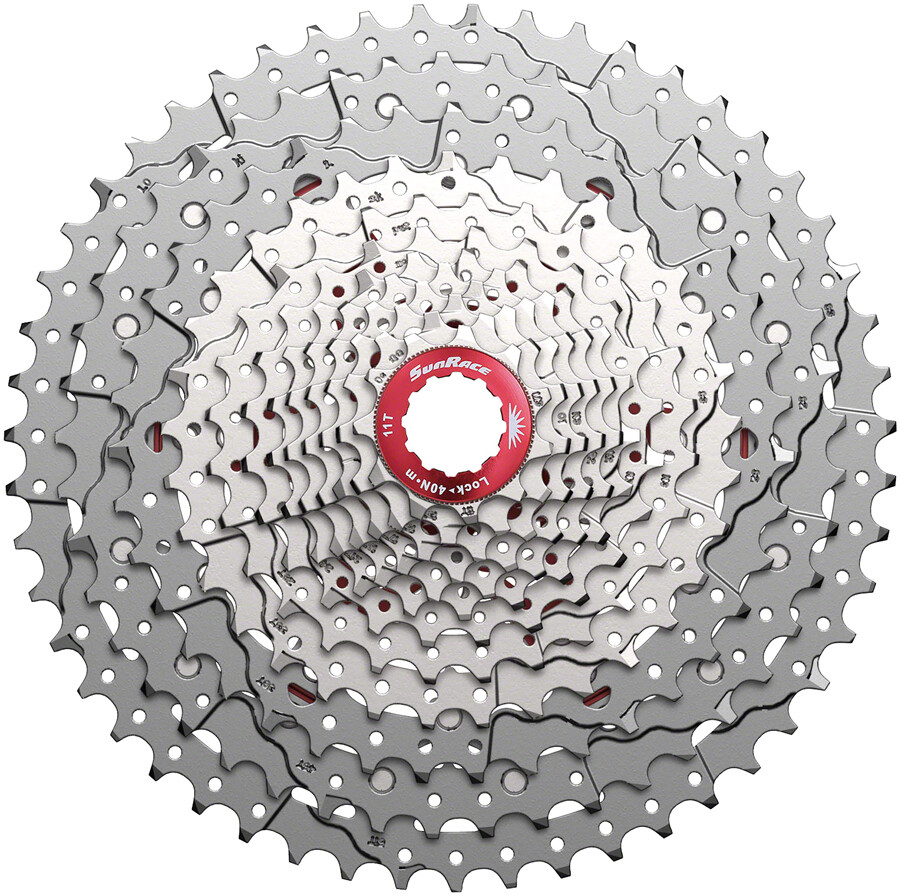 SunRace CSMZ903 Cassette – 12-Speed 11-51t Metallic Silver