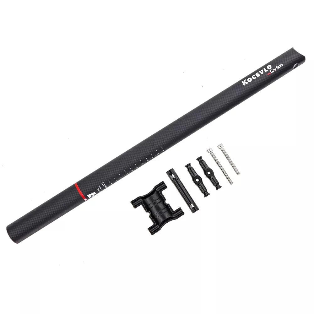 Folding Bike Seatpost 31.8/33.9*580mm Carbon Fibre Bicycle Seatpost Glossy/Matt