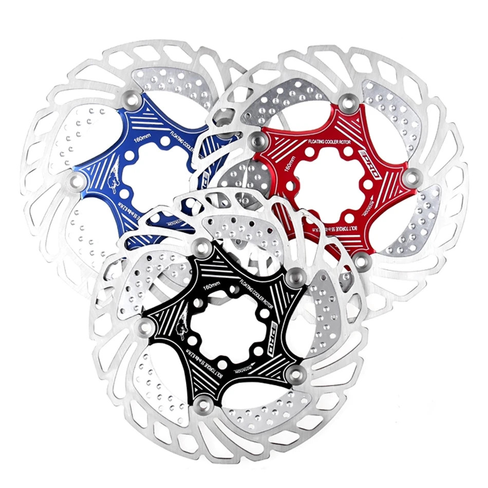 MountainBike MTB DH 6inch 160/180/203mm Cooling Disc Heatdissipation Brake Rotor