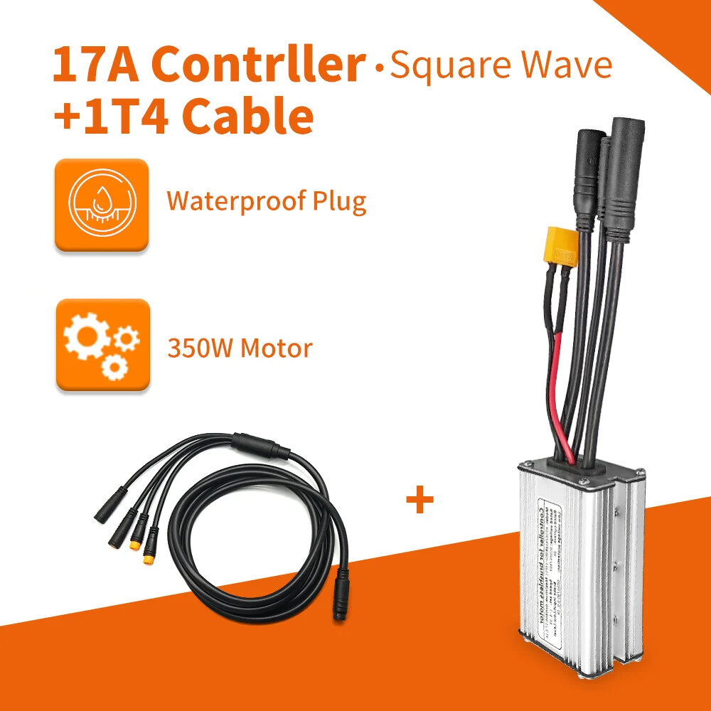 Electric Bike Waterproof Brushless Controller 36V 48V 250W 350W 500W 1000W Motor