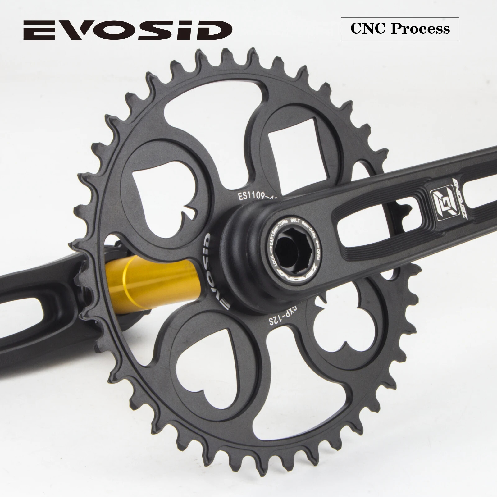 Road Bike Crankset 165mm 170mm Bicycle Crank Arm with 40 42 44 46 48T Chainring