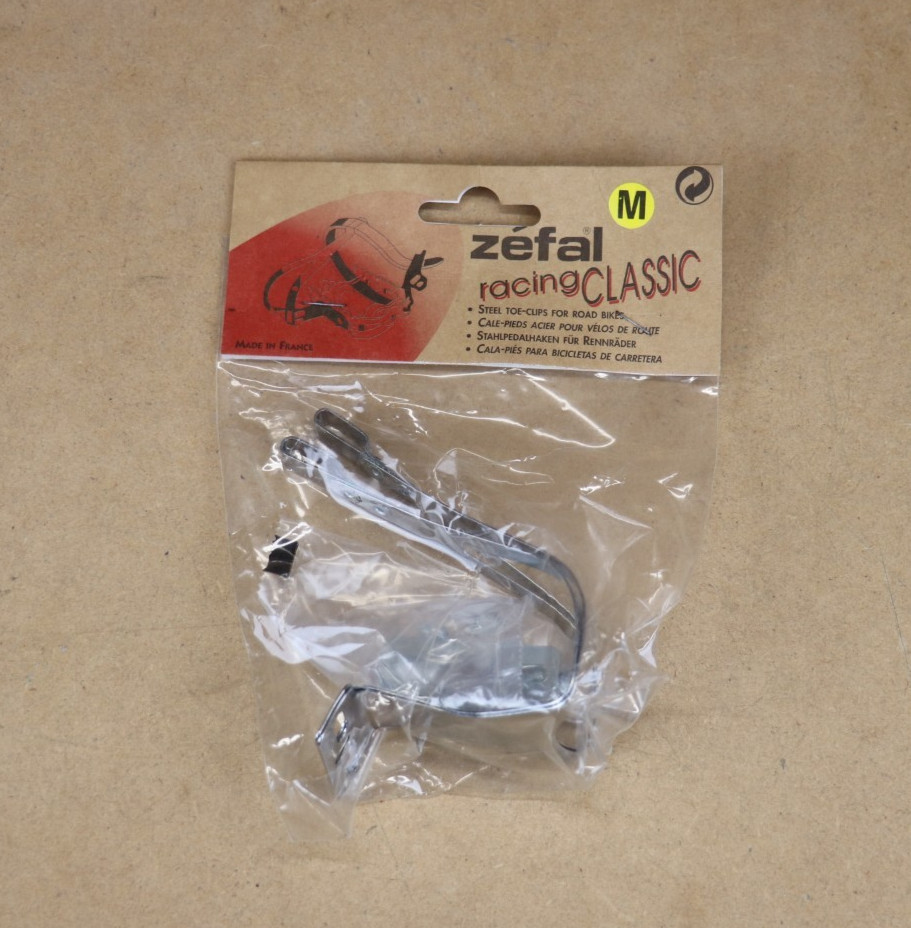 NOS Christophe Steel Toe Clips sizes Medium, Large, Xlarge with Hardware