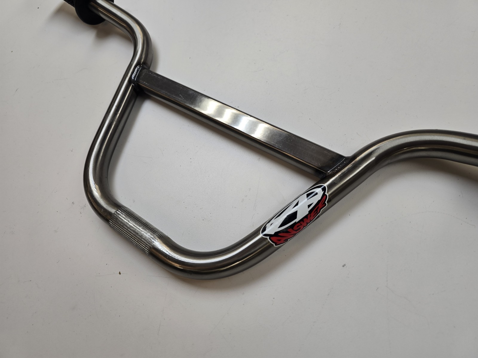 Answer Cruiser Handlebars Square Crossbar CrMo Raw Finish Mid School BMX Bars