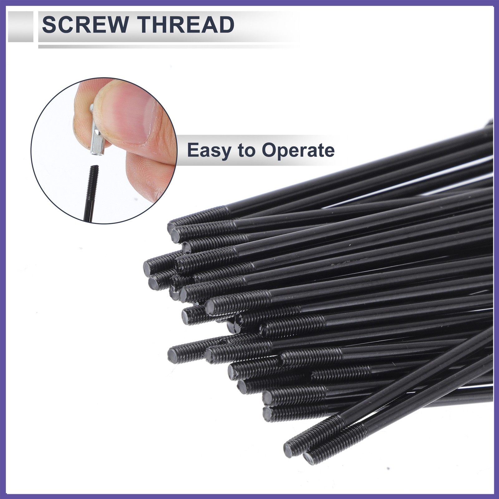 1 Set 13G 210mm Length Bicycle Spokes Nipple 45 Steel Universal