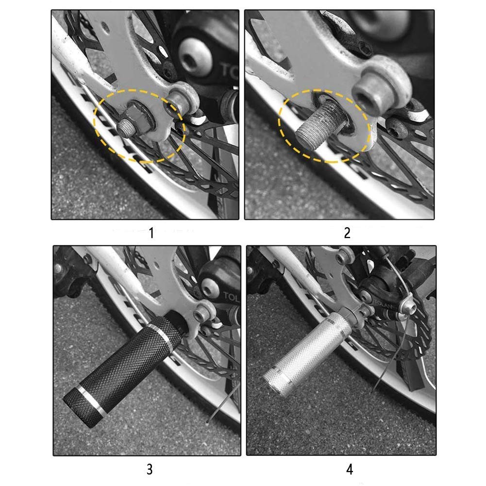 Aluminum Alloy Bike Pegs,Fit 3/8 inch Axles,Foot Pedals Backseats Stands,Dura…
