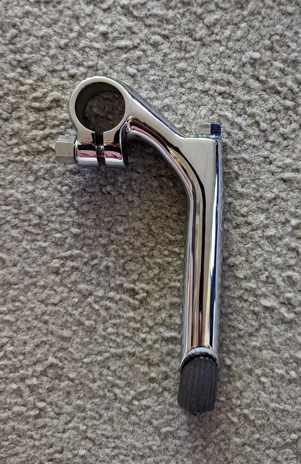 NEW CHROME CLASSIC STEM/GOOSENECK 21.1MM,1970-1982 SCHWINN BEACHCRUISER BICYCLES