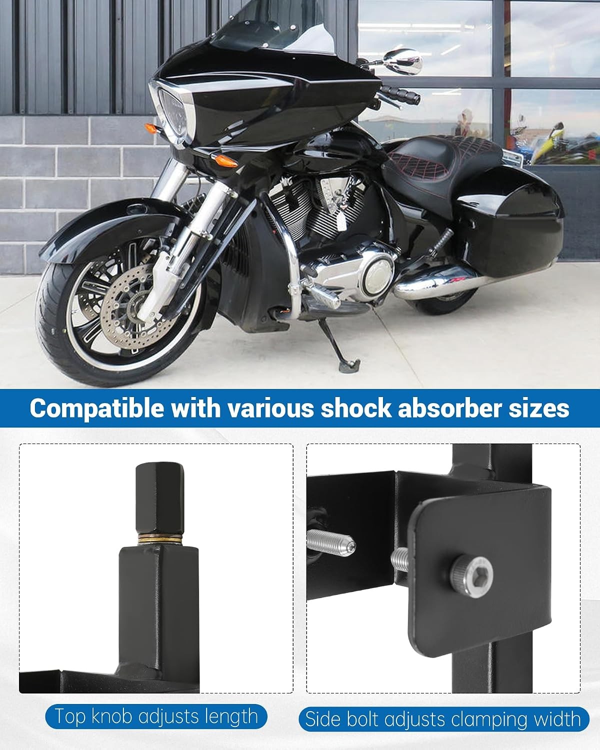 TFSC 01 Fork Spring Compressor Tool, Carbon Alloy Steel, Powder Coated