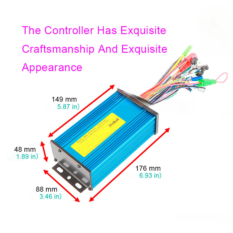 36V 48V 72V 500W/1000W E-bike Controller Sine Wave Brushless Scooter BLDC Motor