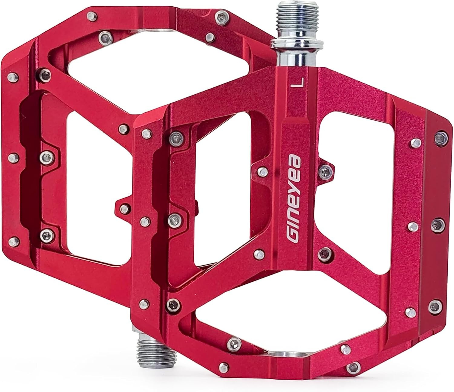 Mountain Bike Pedals, Aluminum Alloy Flat Platform, 9/16″ Sealed Bearing, Lightw