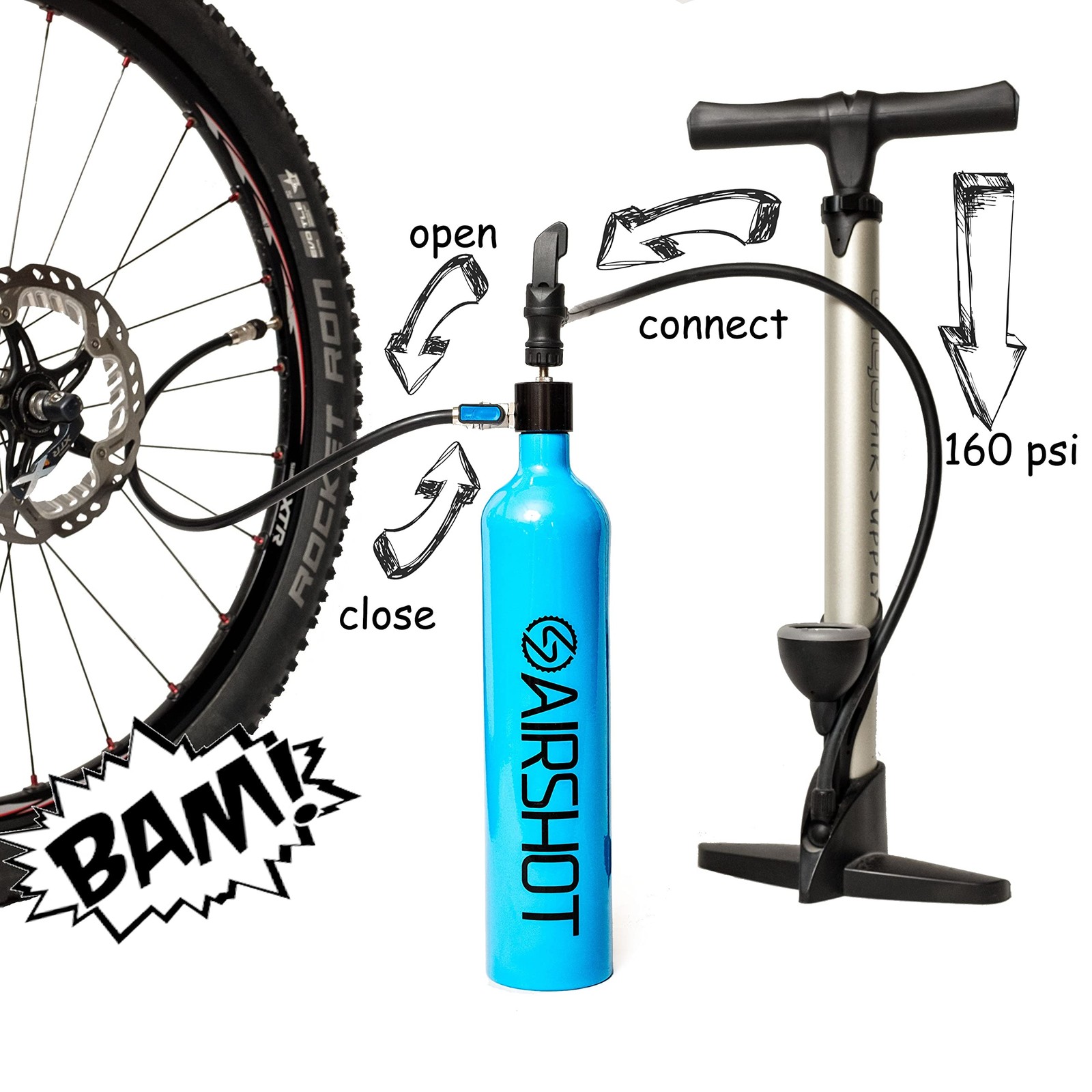 Tubeless Tire Inflator 1.15l
