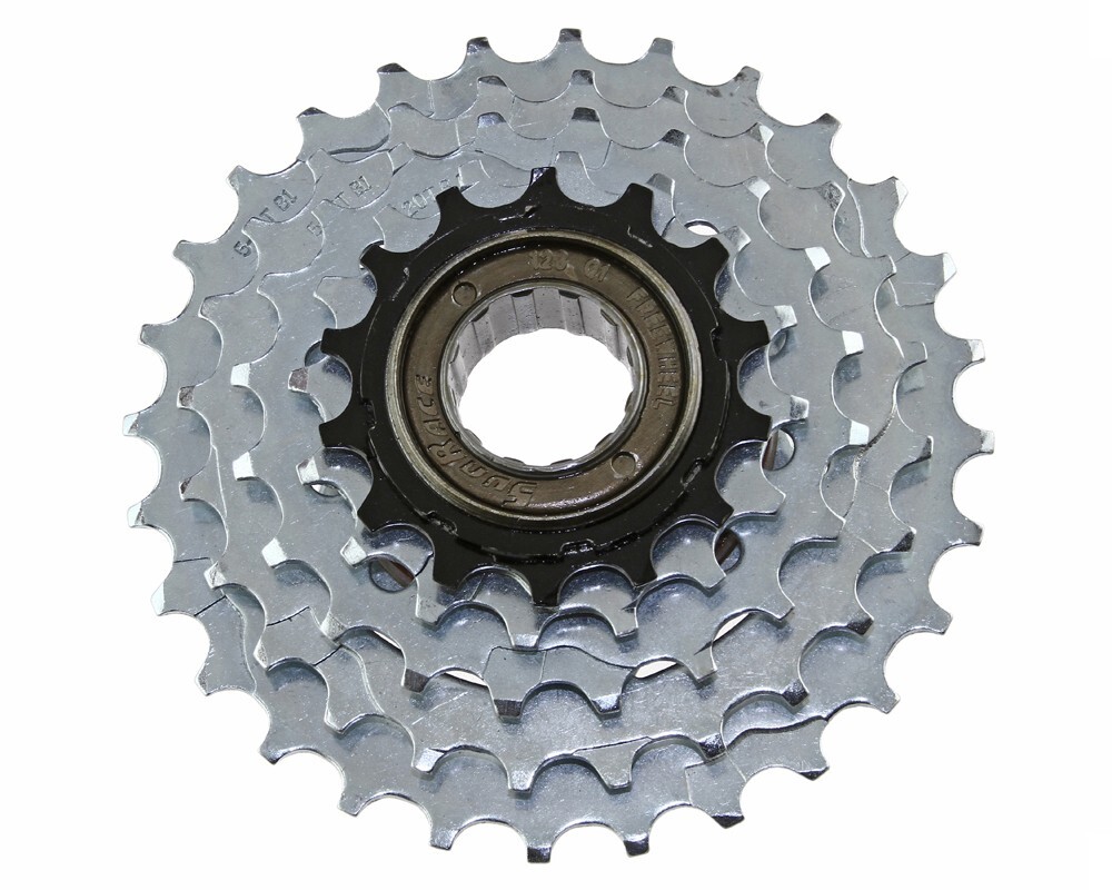 5 SPEED GENUINE SUN RACE MULTIPLE FREEWHEELS 14/28T FRICTION M2A BLACK/ZINC.