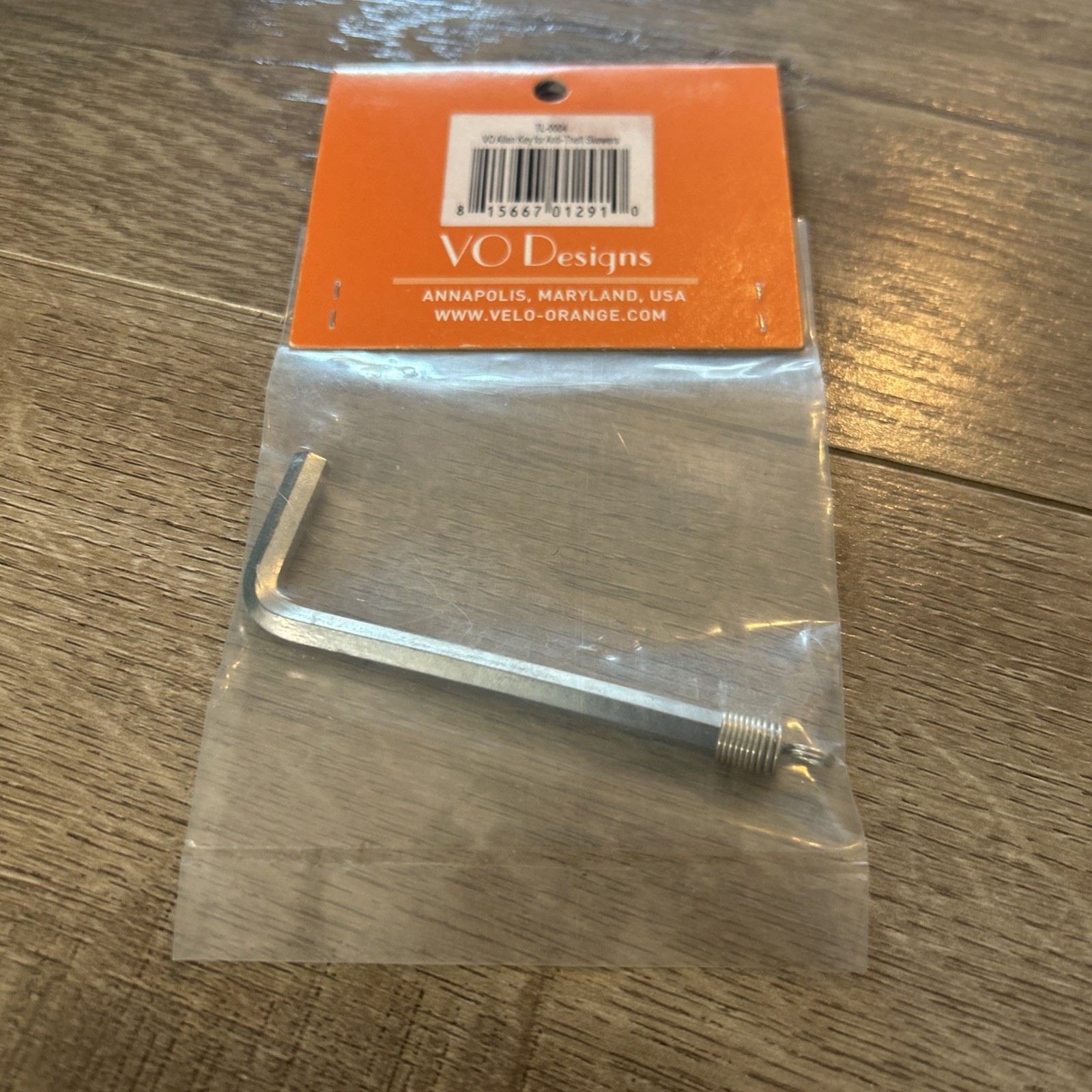 Velo Orange Anti-Theft Skewer Allen Key TL-0004 NEW Genuine VO Designs