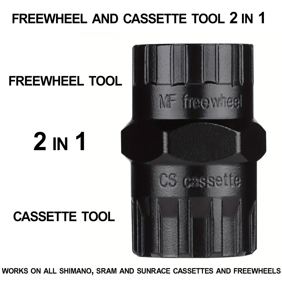Freewheel and Cassette 2 in 1 Tool – Shimano and SRAM Freewheels and Cassettes