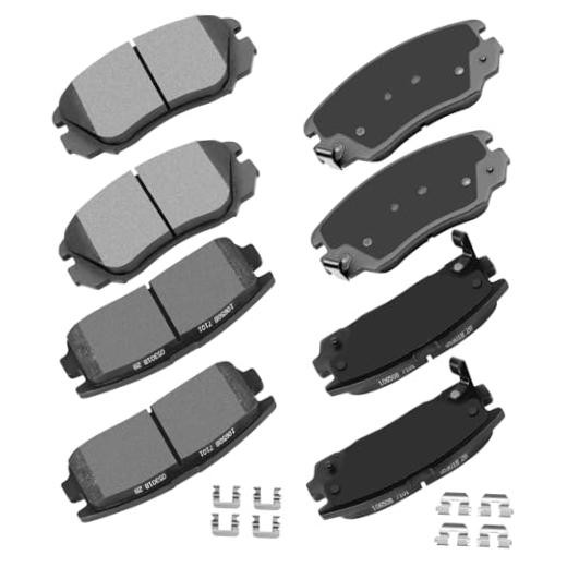 D1421 D1275 Front Rear Ceramic Brake Pads Kits 8pcs Front[D1421] + Rear[D1275]