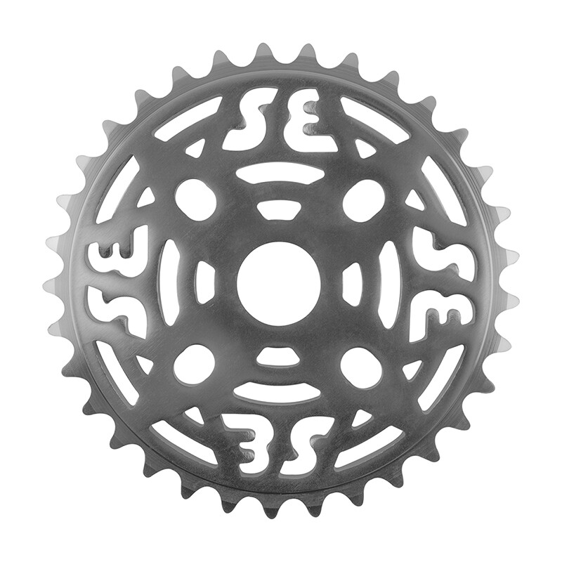 SE Bikes BMX 1 Piece Alloy Chainring 33 Tooth for 1/2″x1/8″ Chain Silver