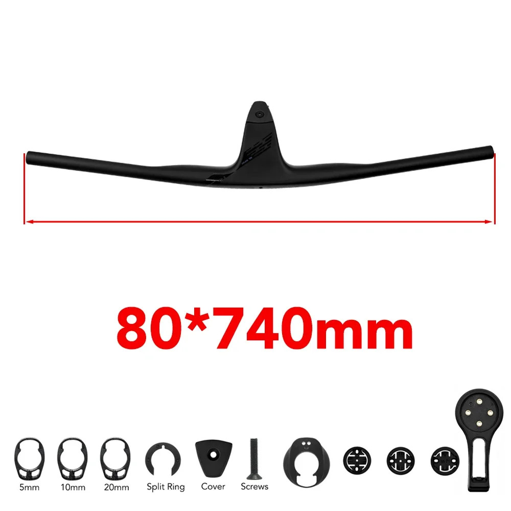 Full Carbon Fiber Internal XC Mountain Bike Handlebar -17 Degree 28.6mm Clamp