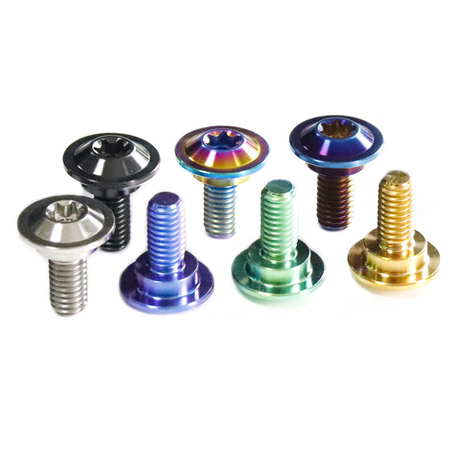 Titanium Steps Screws M5×14mm M6×15mm Internal Torx Flying saucer head Bolts