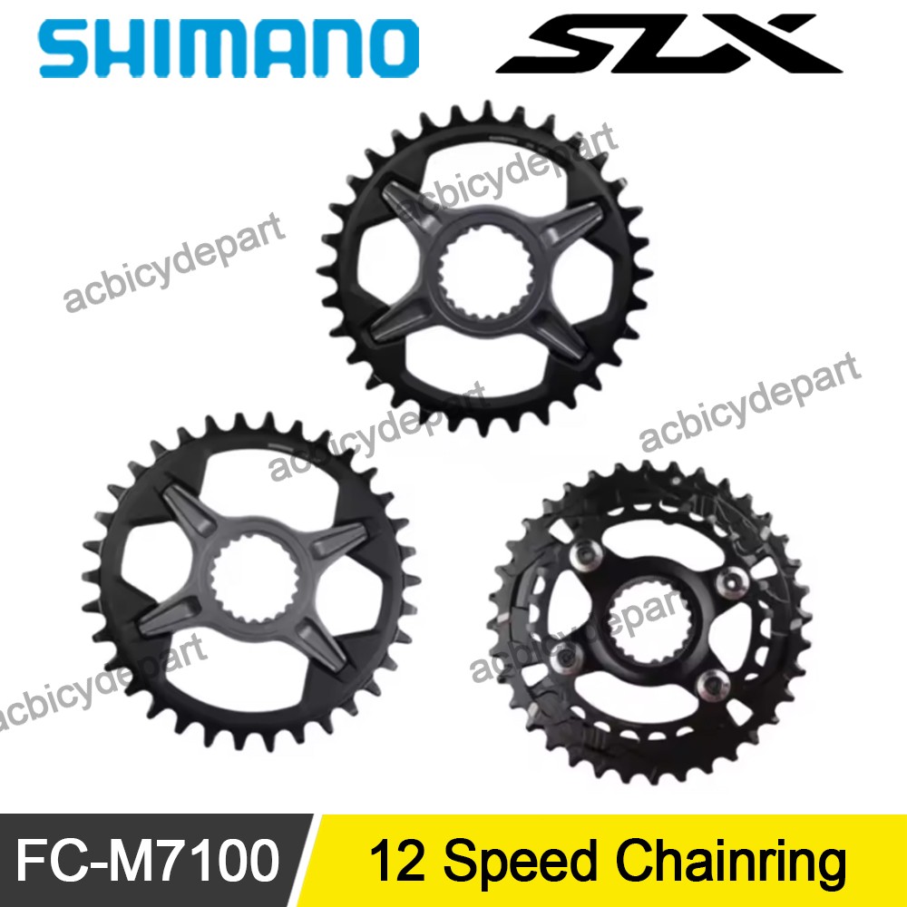Shimano SLX Chainring CR M7100 12 Speed 30T/32T/34T/36-26T Gear Cranks For MTB