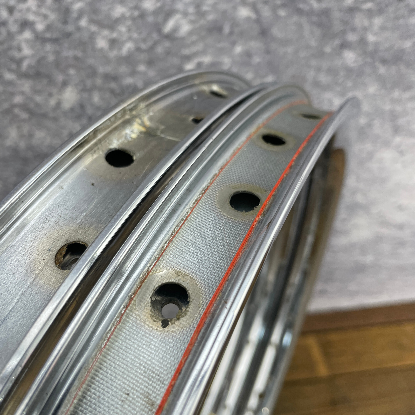 Alienation BMX Rims Runaway Deviant 36h 20 in Chrome Hoop 36 Hole Set Flake