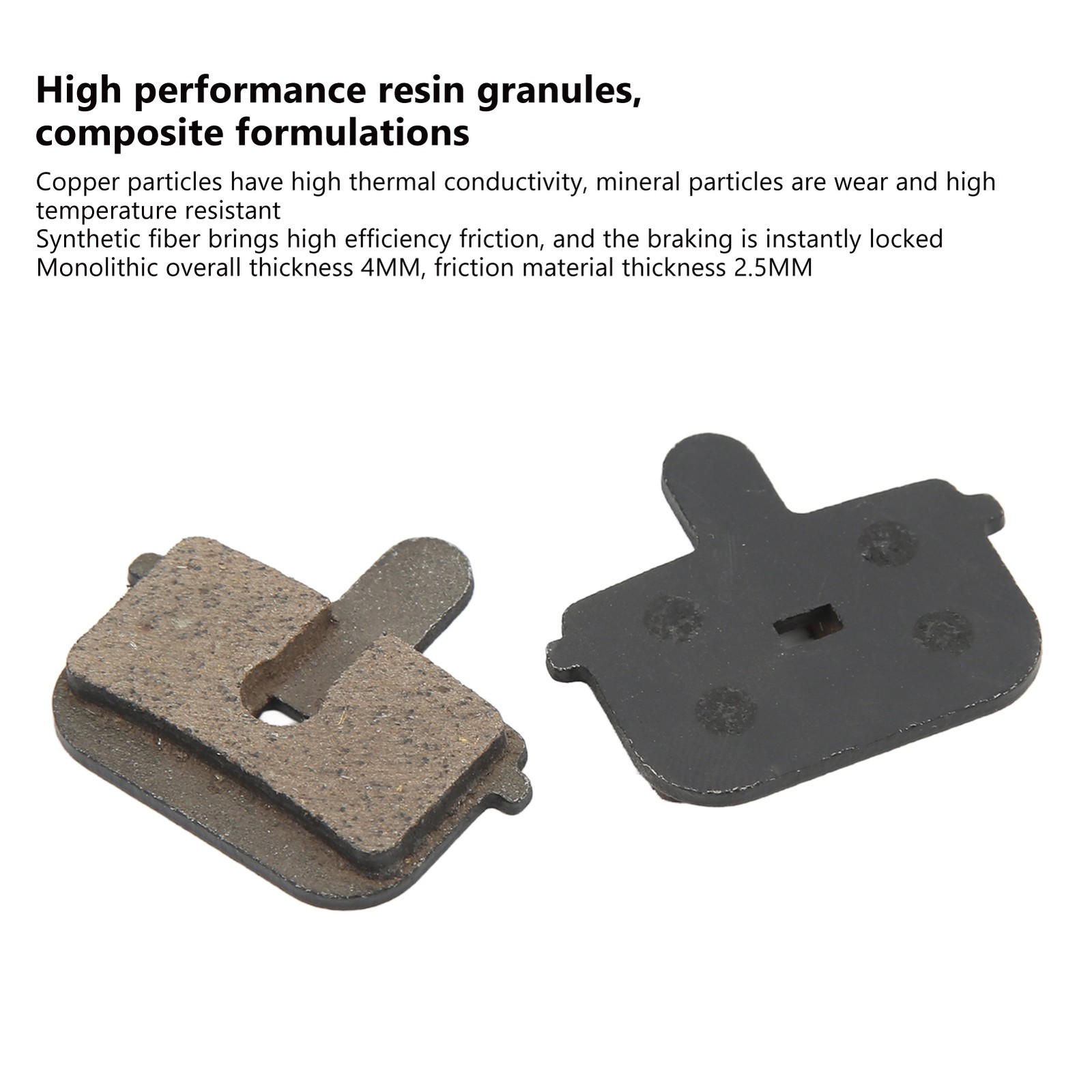 2 Sets Bicycle Disc Pads Small Light Portable Bike Brake Pad Replacement