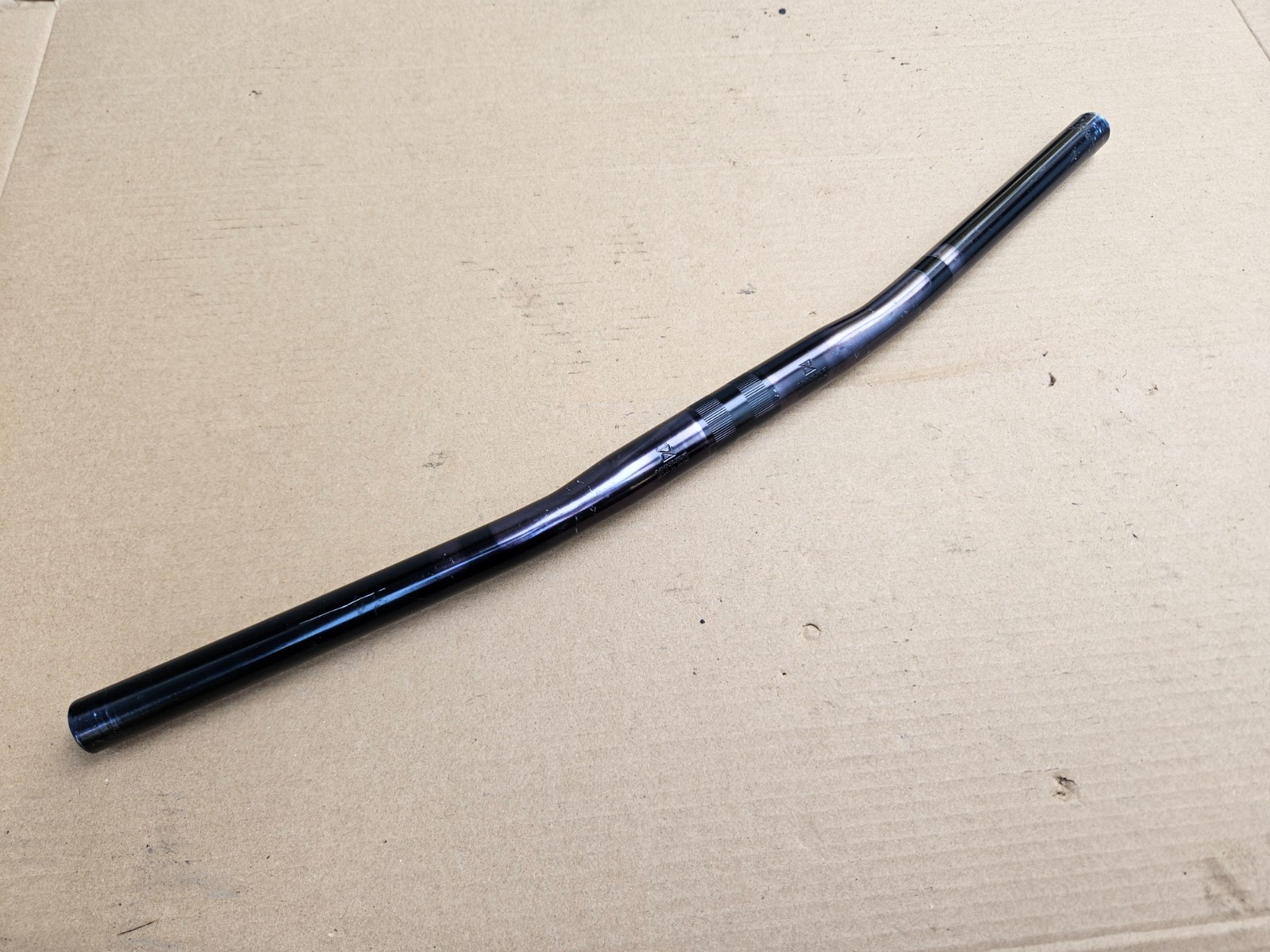 Vintage 80s Nitto Mountain Bike Flat Bars 58cm Wide x 25.4mm Black made in Japan