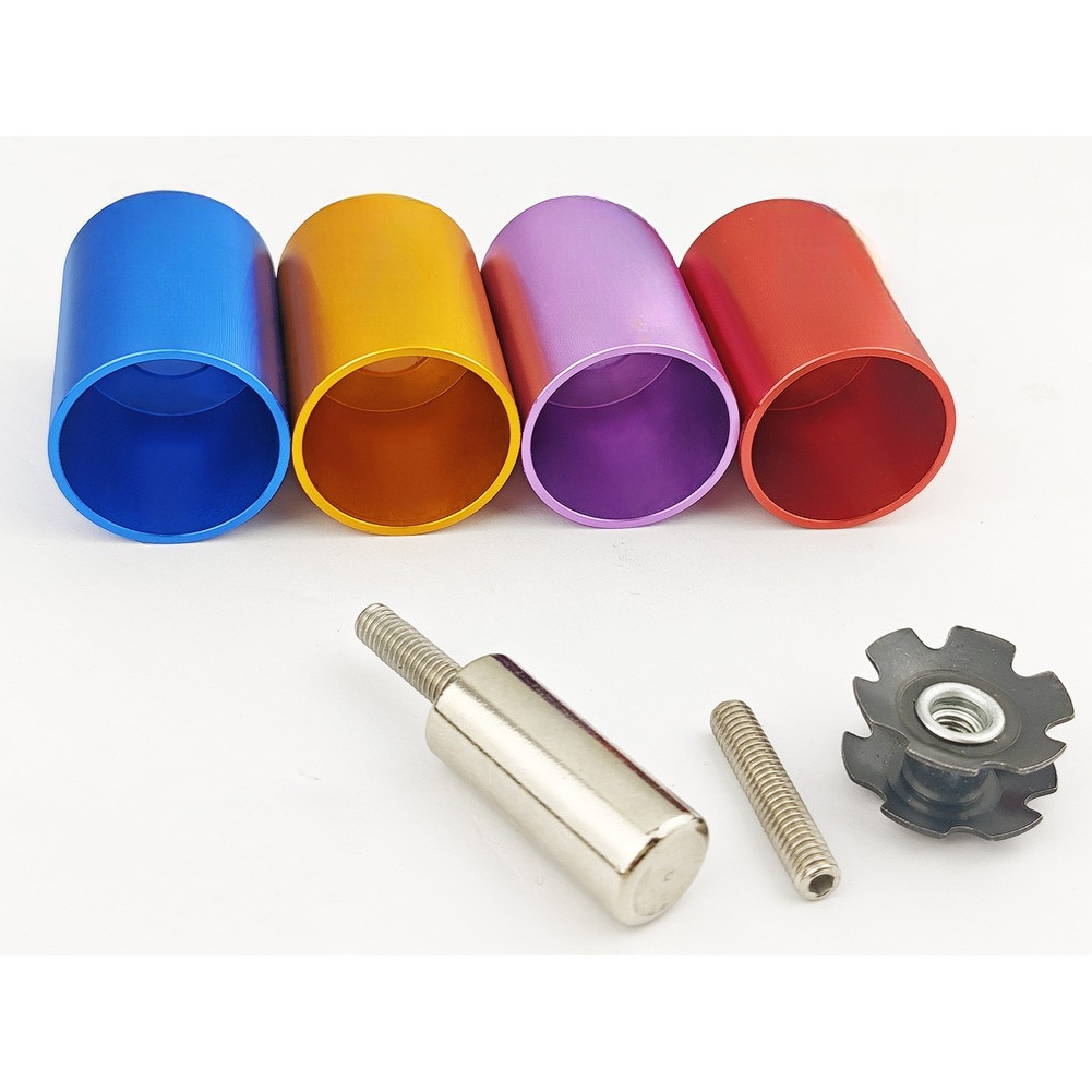 Aluminum Alloy Stainless Steel Fork Star Nut Sleeve 28.6mm OD CNC Precision Fit