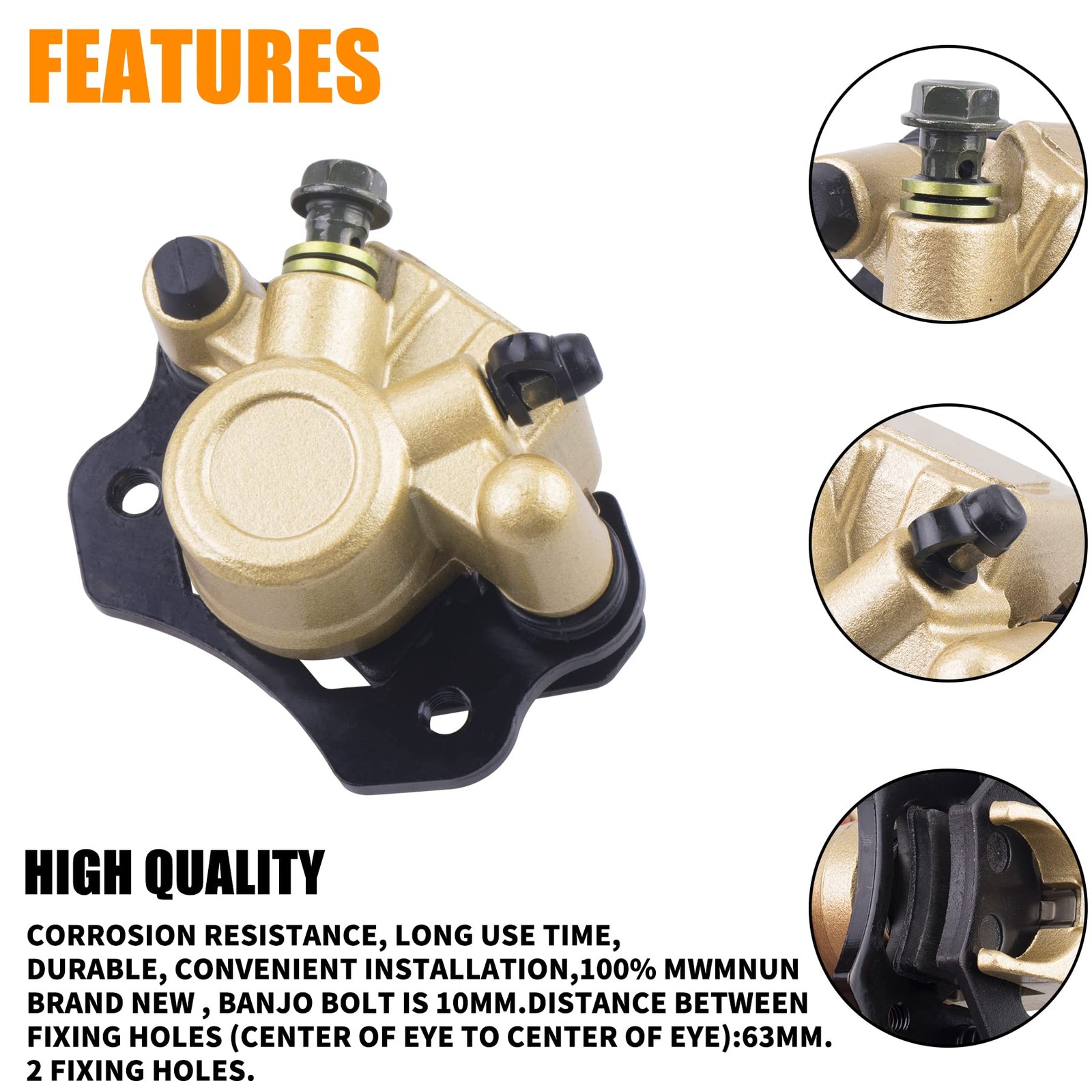 Brake Caliper 110cc 125cc 150cc 196cc 250cc Go Kart ATV Quad Dune Buggy