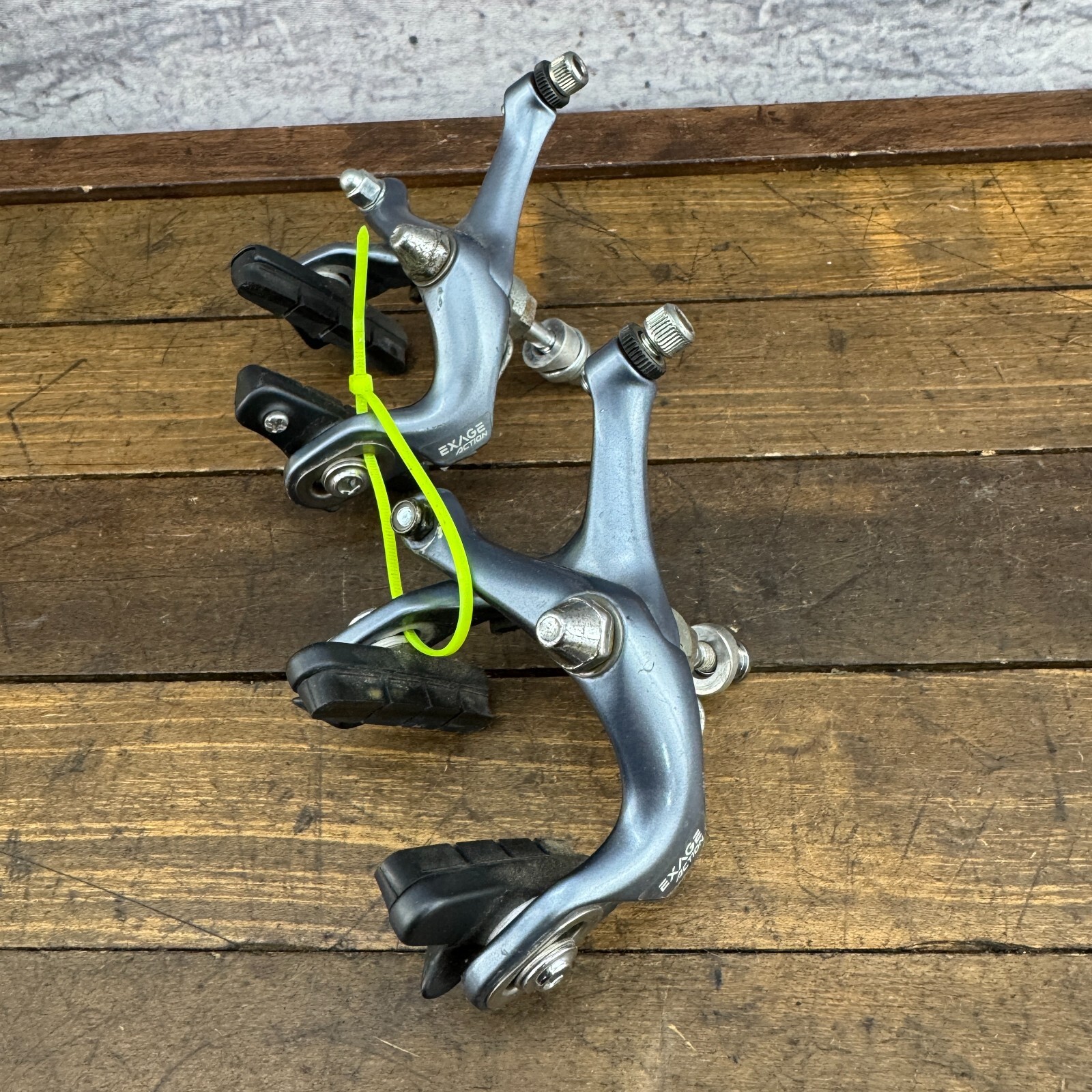 Vintage Shimano Exage Action BR-A350 Brake Caliper Set SLR Side Recessed A5