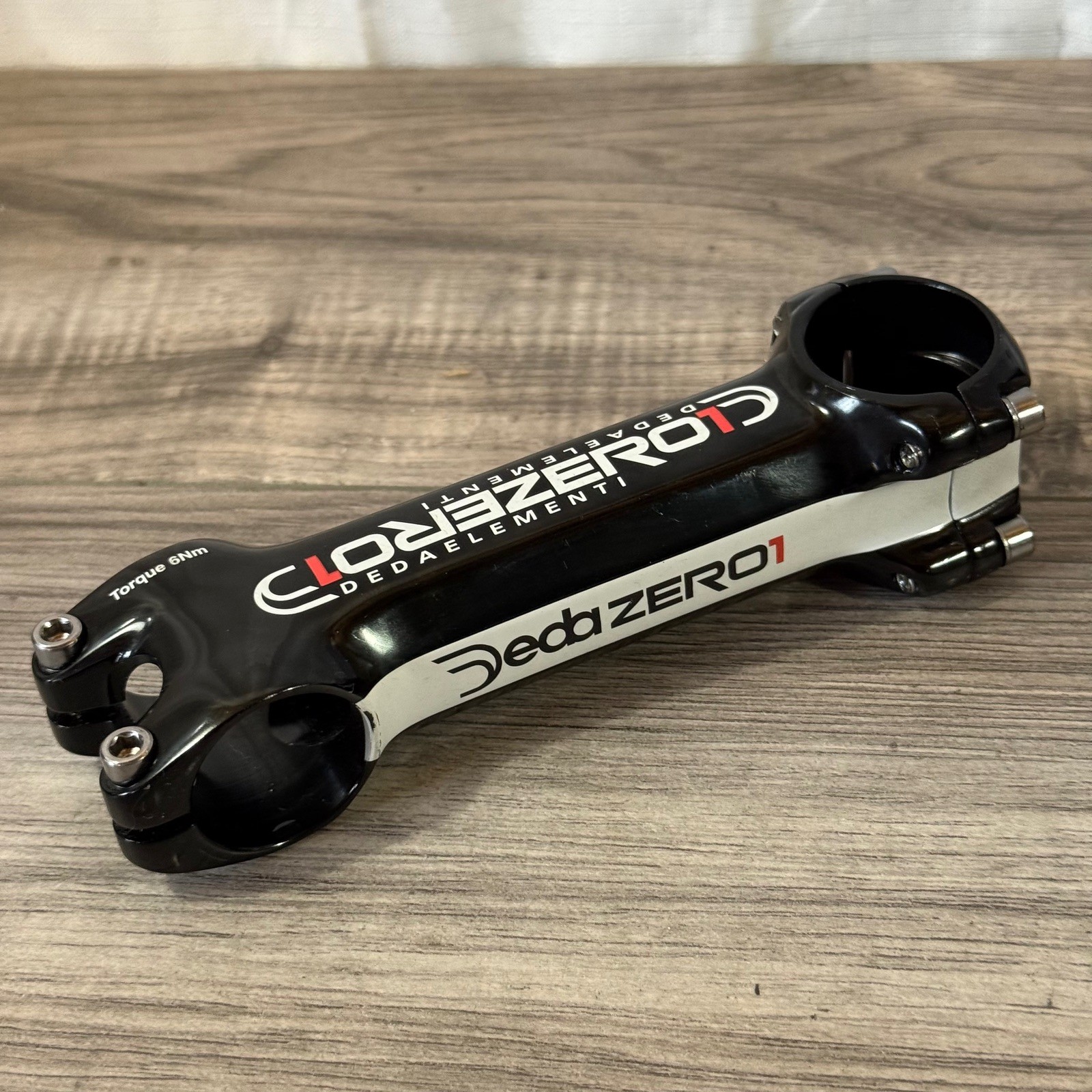 Deda Elementi Zero 1 Road Stem 120mm 1 1/8 31.8 8 Degree Gloss Black CLEAN