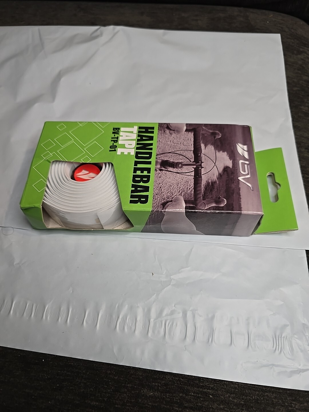 BV EVA Road Bike Handlebar Tapes, Box With 2 Rolls Cycling Handle Wraps White