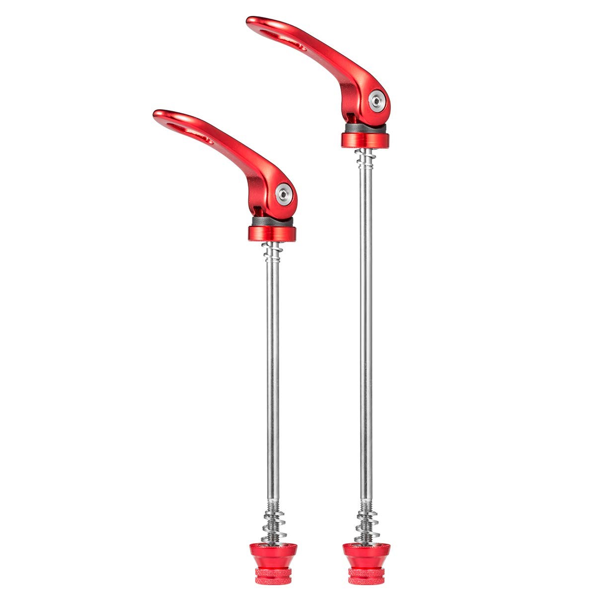Quick Release Skewers Front & Rear Set for Road Bike,red