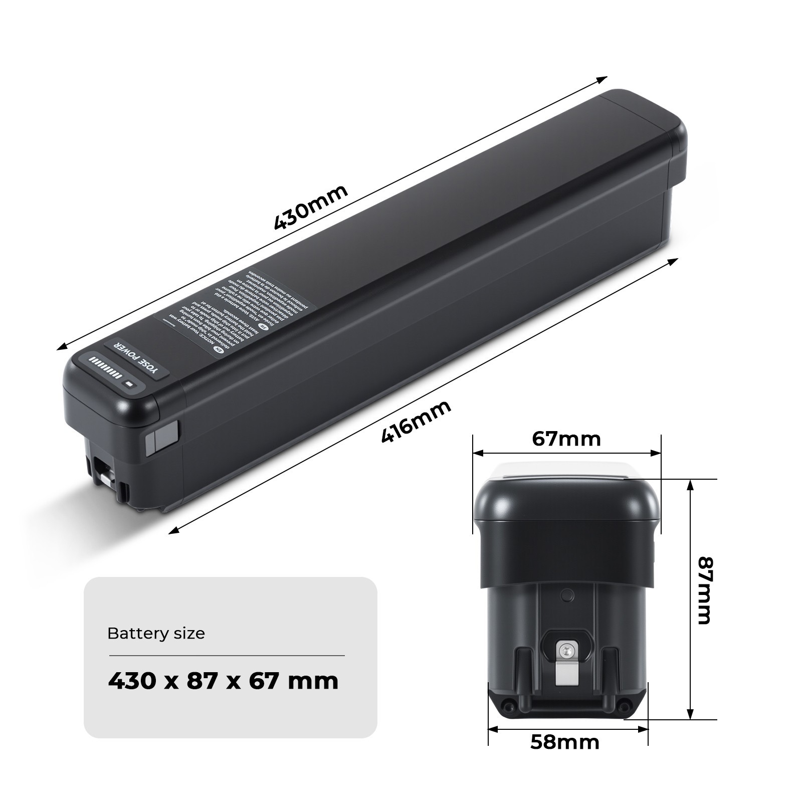 Radster Road Radster Trail Ebike Battery 48V 14Ah RadPower Electric Bike Battery