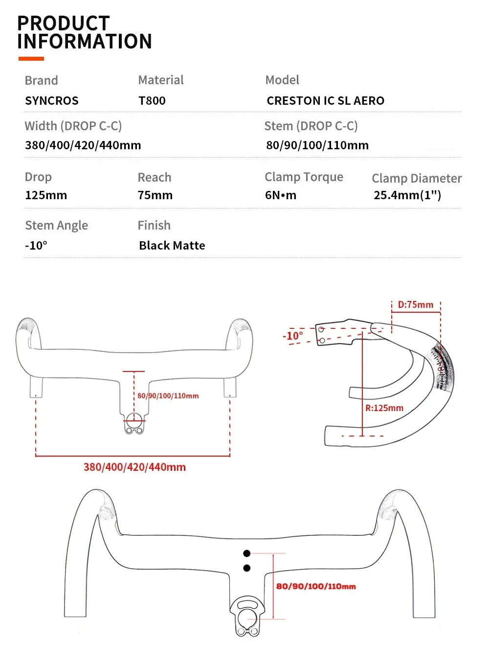 Road Race Bike Carbon Integrated Aero Bending Handlebar with Internal Routing