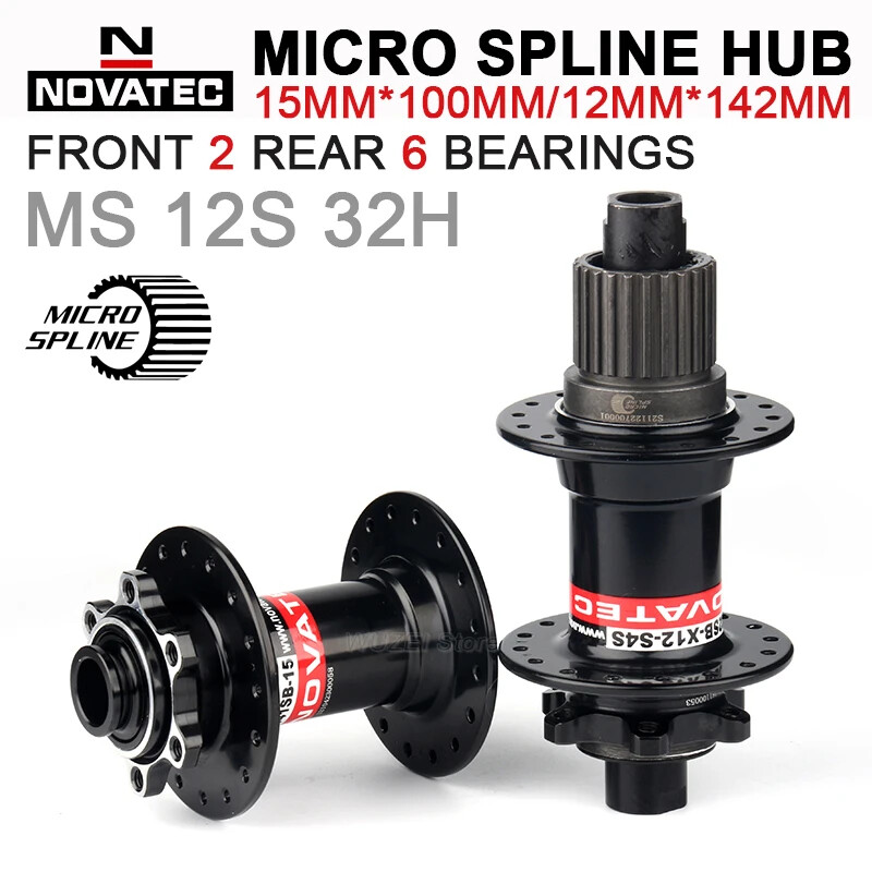 32 Holes Mtb Bicycle Hub Axle Boost Front 2 Rear 6 Bearings Bicycle Hub