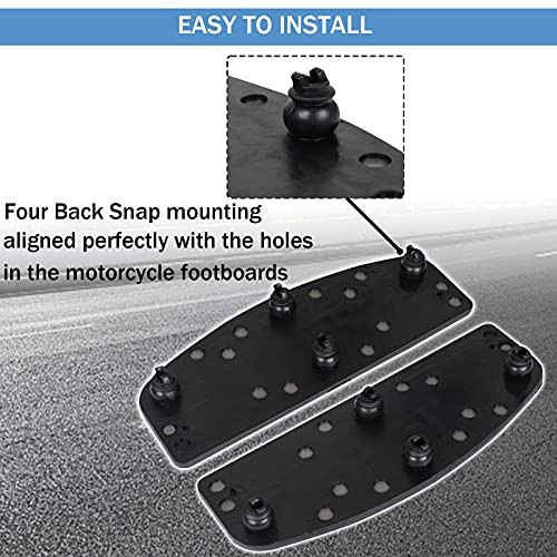 2Pcs Motorcycle Front Driver Rider Inserts Floorboards Foot Peg Footrest